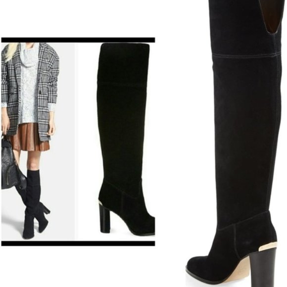 Michael Kors Shoes - Michael Kors Regina Over the Knee Suede Boots